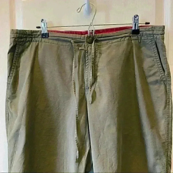 Columbia Hiking Pants Cropped Capri Khaki Green Size Large Petite - Picture 5 of 16